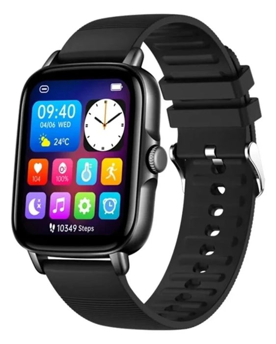SMARTWATCH COLMI P SERIES P28 PLUS 1.69  CAJA 36MM DE ALEACION NEGRA, MALLA  NEGRA DE  SILICONA GRADO A