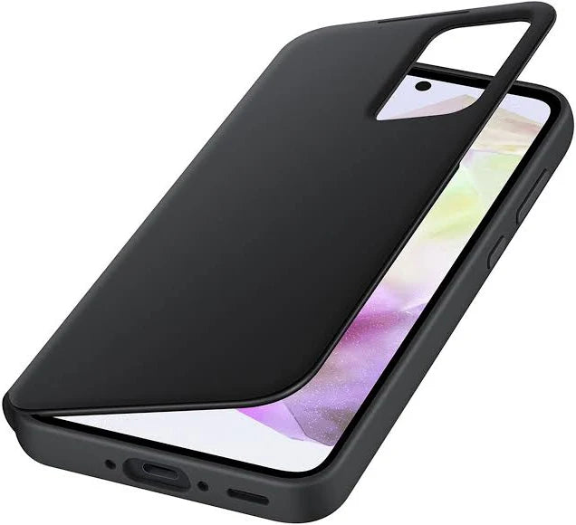 FUNDA PARA GALAXY A35 SMART VIEW WALLET COVER COLOR: BLACK NEGRO LISO GRADO A