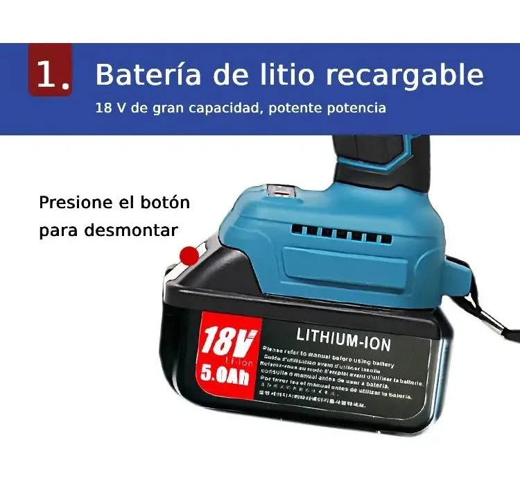 HYDRAULIC CRIMPING PLIERS ELÉCTRICOS CON 8 TROQUELE 2 BATERÍAS GRADO B