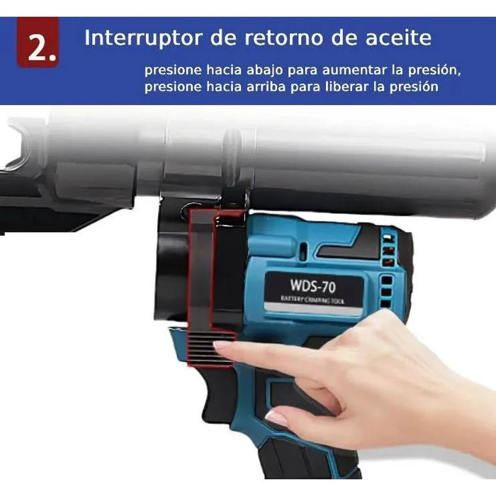 HYDRAULIC CRIMPING PLIERS ELÉCTRICOS CON 8 TROQUELE 2 BATERÍAS GRADO B