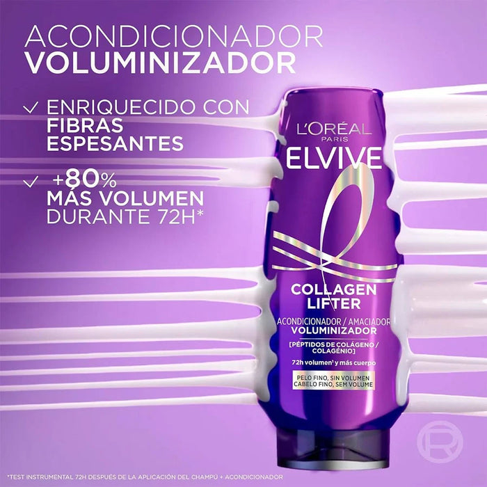 L´OREAL ELVIVE COLLAGEN LIFTER ACONDICIONADOR REDENSIFICADOR DE FIBRA GRADO B