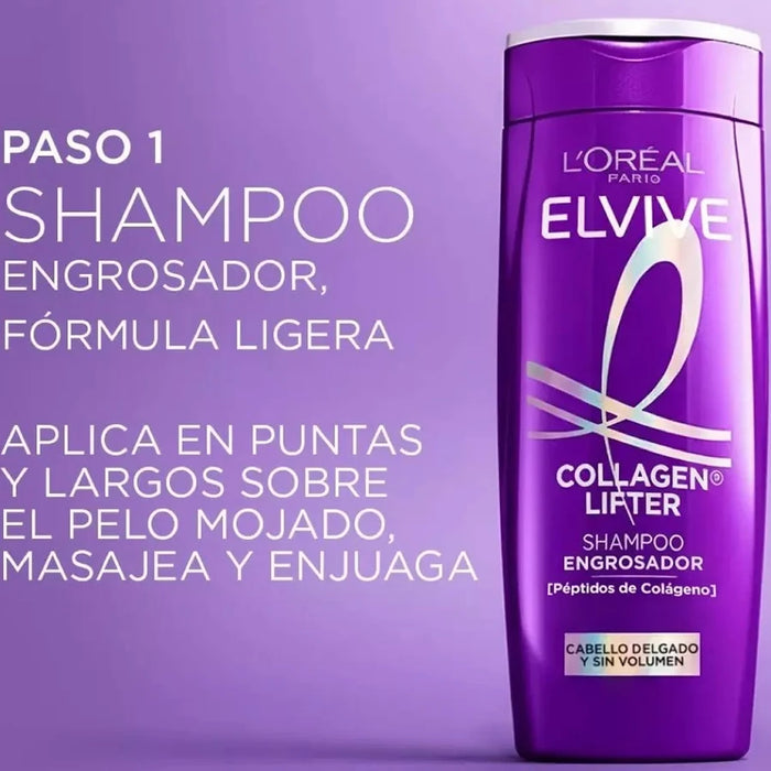 L´OREAL ELVIVE COLLAGEN LIFTER SHAMPOO ENGROSADOR GRADO B