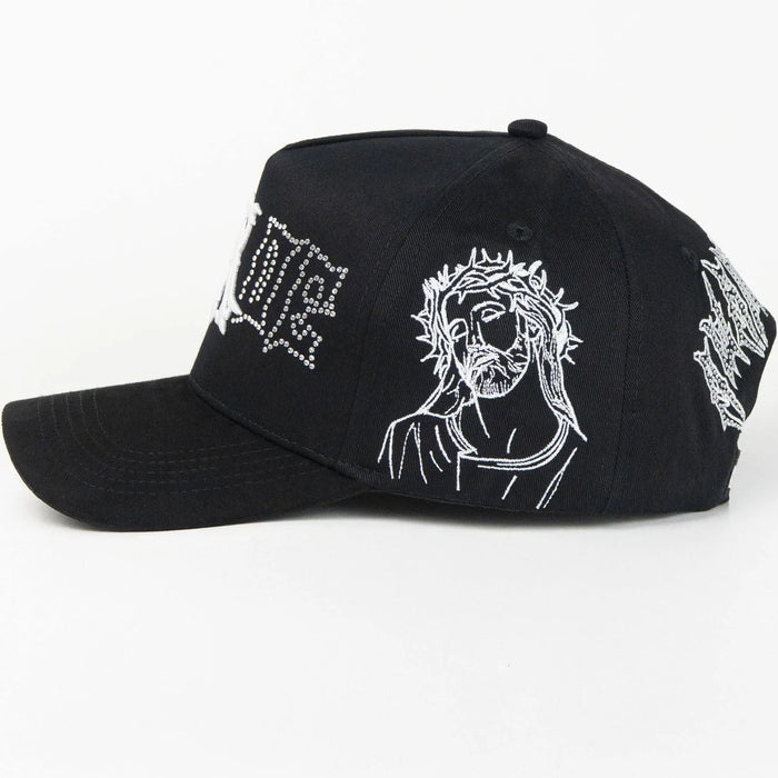 Gorra Rude Awakenings Rude Triple Black Crystals Hombre GRADO A