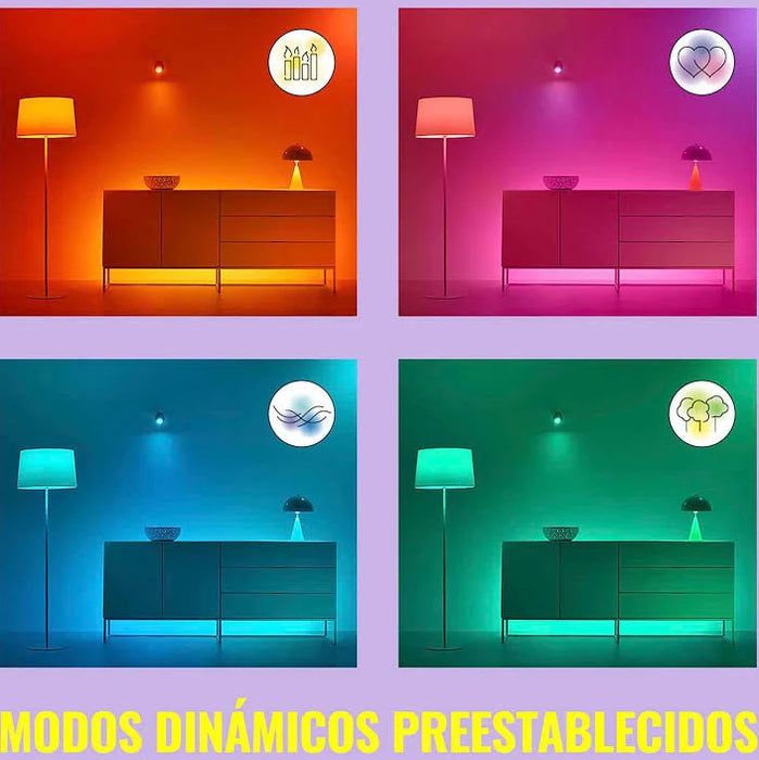 TIRA LED WIZ 2M 12V IP20 SIN FUENTE FULL COLOR BLANCO FRÍO GRADO A