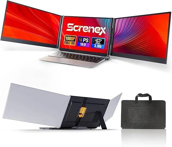 Pantalla Externa Triple 15.6  Fhd Para Laptop Win/ GRADO A